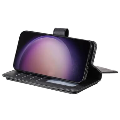 SKALO Samsung S24 Ultra 10-lokeroa Lompakkokotelo - Musta