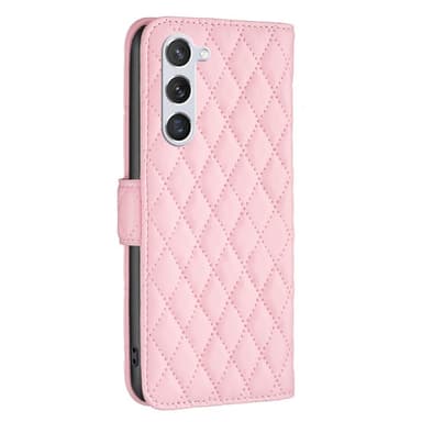 SKALO Samsung S24 BINFEN COLOR Tikattu Lompakko - Pinkki