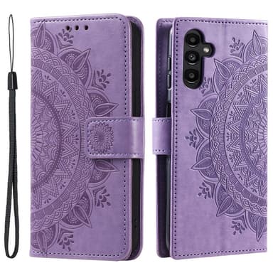 SKALO Samsung S24 Mandala lompakkokotelo - Violetti