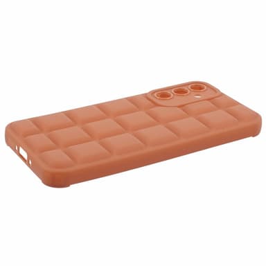SKALO Samsung A05s 4G Puffer Bumper TPU-suojakuori - Ruskea