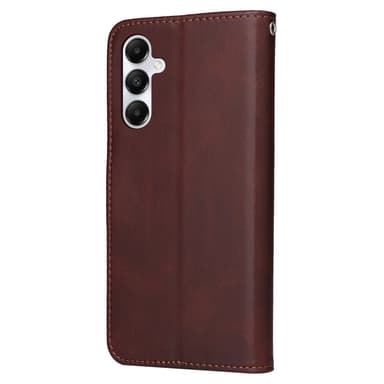 SKALO Samsung A05s 4G PU-nahkainen Lompakkokotelo - Ruskea