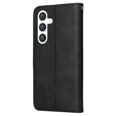 SKALO Samsung S24 PU-nahkainen Lompakkokotelo - Musta