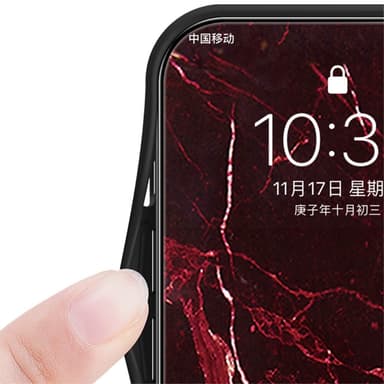 SKALO Samsung S24 Ultra Marmori karkaistu lasi TPU-suojakuori - #3