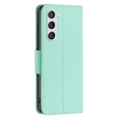 SKALO Samsung S24 Litchi Lompakkokotelo - Turkoosi