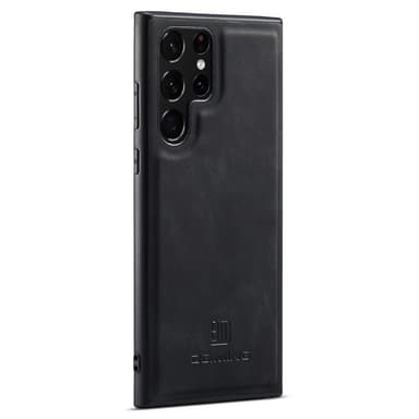 DG.MING Samsung S24 Ultra Premium PU-nahka Hybridi Suojakuori - Musta
