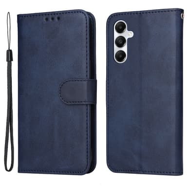 SKALO Samsung A05s 4G PU-nahkainen Lompakkokotelo - Sininen