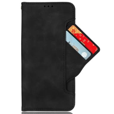 SKALO Samsung A05s 4G 6-lokeroa Lompakkokotelo - Musta