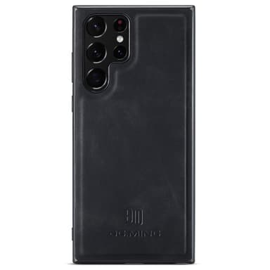 DG.MING Samsung S24 Ultra Premium PU-nahka Hybridi Suojakuori - Musta