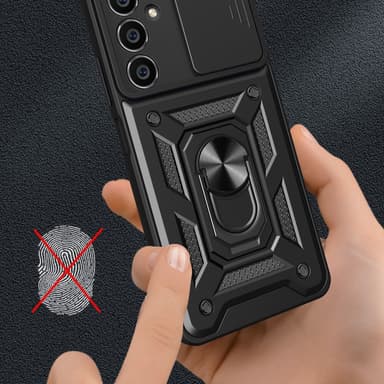 SKALO Samsung A05s 4G Armor hybridi metallirengas kameran liukusäädin - Ruusukulta