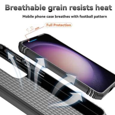 SKALO Samsung S24+ Armor hybridi metallirengas kameran liukusäädin - Musta
