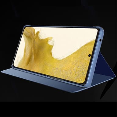 SKALO Samsung S24 Clear View Mirror Lompakko - Hopea