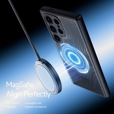 DUX DUCIS Samsung S24 Ultra Aimo Series Magnetic Ring Suojakuori - Musta