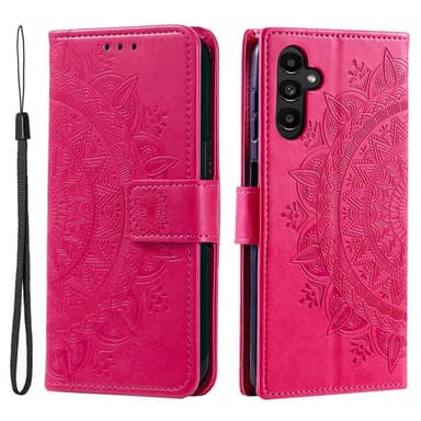 SKALO Samsung A05s 4G Mandala lompakkokotelo - Cerise