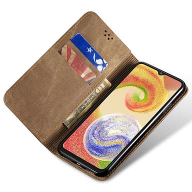 SKALO Samsung S24 Jeans Lompakkokotelo - Khaki