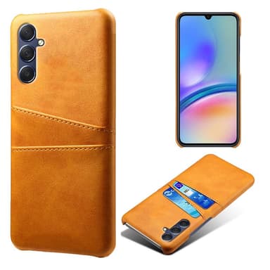 SKALO Samsung A05s 4G PU-nahkainen Korttikotelo - Vaaleanruskea