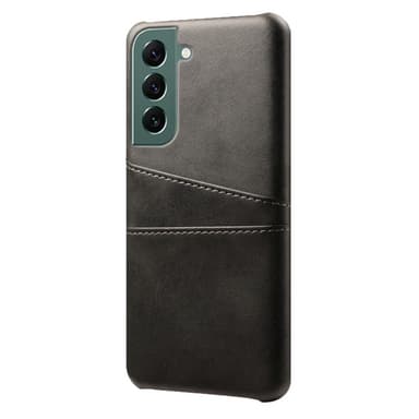 SKALO Samsung S24 PU-nahkainen Suojakuori Lompakolla - Musta