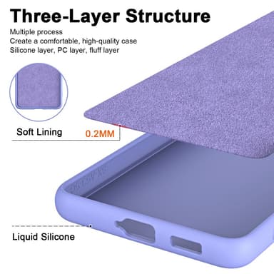 SKALO Samsung S24 Ultraohut TPU-kuori - Violetti