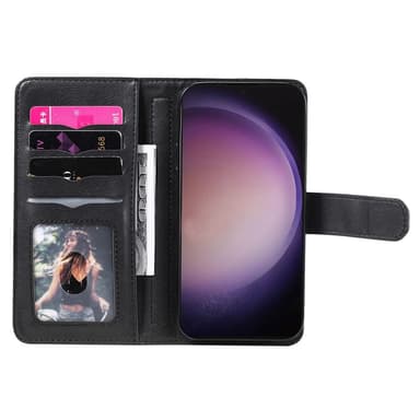 SKALO Samsung S24 Ultra 10-lokeroa Lompakkokotelo - Musta