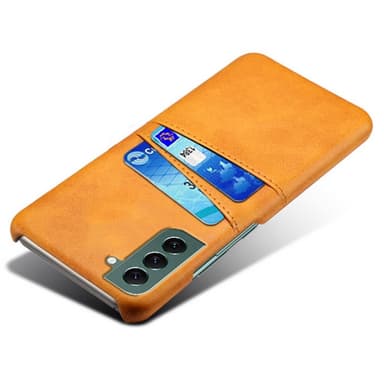 SKALO Samsung S24 PU-nahkainen Suojakuori Lompakolla - Vaaleanruskea