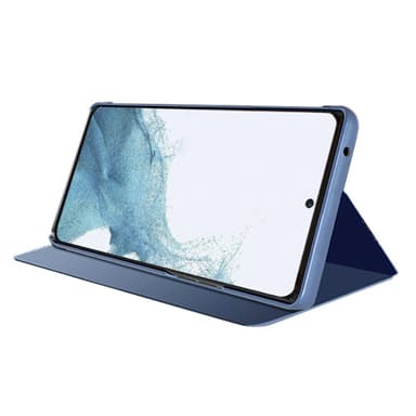SKALO Samsung A05s 4G Clear View Mirror Lompakko - Musta
