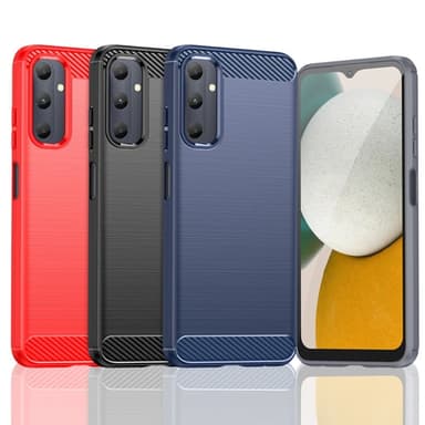 SKALO Samsung A05s 4G Armor Carbon Iskunkestävä TPU suojakuori - Punainen