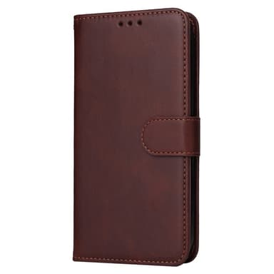 SKALO Samsung S24 Ultra PU-nahkainen Lompakkokotelo - Ruskea
