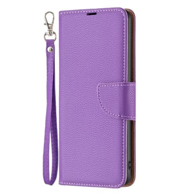 SKALO Samsung S24 Litchi Lompakkokotelo - Violetti