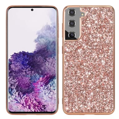 SKALO Samsung S24 Glitteriä TPU Suojakuori - Ruusukulta