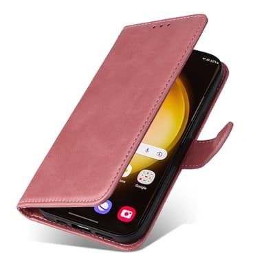 SKALO Samsung S24 Ultra PU-nahkainen Lompakkokotelo - Pinkki
