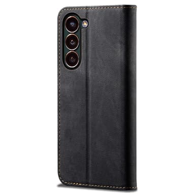 SKALO Samsung S24+ Jeans Lompakkokotelo - Musta