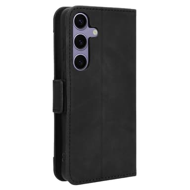 SKALO Samsung S24+ 6-lokeroa Lompakkokotelo - Musta