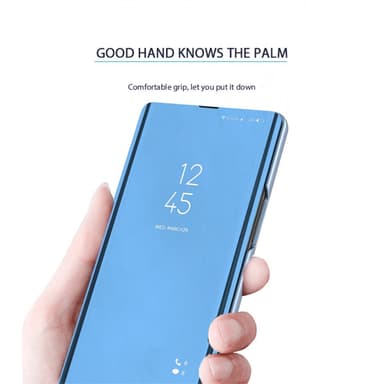 SKALO Samsung A05s 4G Clear View Mirror Lompakko - Ruusukulta