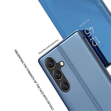SKALO Samsung A05s 4G Clear View Mirror Lompakko - Ruusukulta