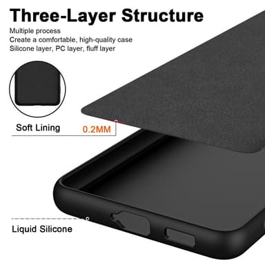 SKALO Samsung S24 Ultraohut TPU-kuori - Musta