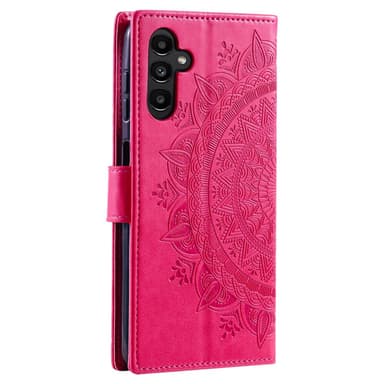 SKALO Samsung A05s 4G Mandala lompakkokotelo - Cerise