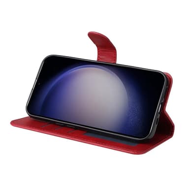 SKALO Samsung S24 PU-nahkainen Lompakkokotelo - Punainen