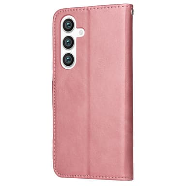 SKALO Samsung S24+ PU-nahkainen Lompakkokotelo - Pinkki
