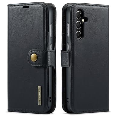 DG MING Samsung S23 FE 2-in-1 magneetti lompakkokotelo - Musta