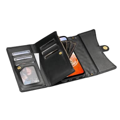 SKALO Samsung A05s 4G Evelope Clutch 8-Lokeroa - Musta