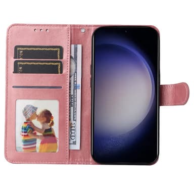 SKALO Samsung S24 PU-nahkainen Lompakkokotelo - Pinkki