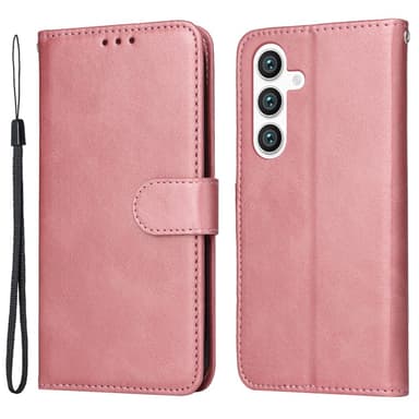 SKALO Samsung S24+ PU-nahkainen Lompakkokotelo - Pinkki