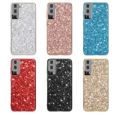 SKALO Samsung S24 Glitteriä TPU Suojakuori - Ruusukulta