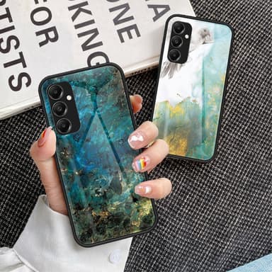 SKALO Samsung A05s 4G Marmori karkaistu lasi TPU-suojakuori - #2