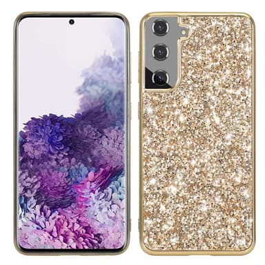 SKALO Samsung S24 Glitteriä TPU Suojakuori - Kulta