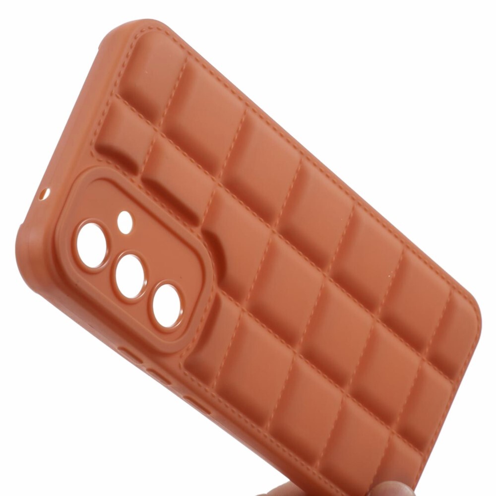 SKALO Samsung A05s 4G Puffer Bumper TPU-suojakuori - Ruskea