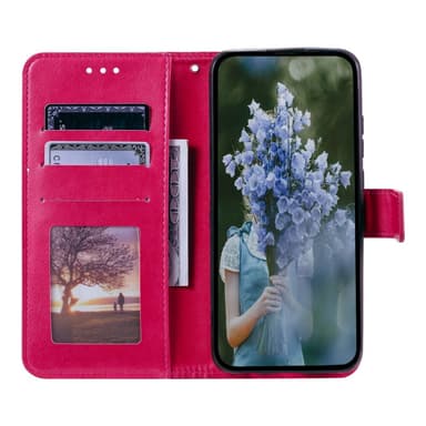 SKALO Samsung S24 Mandala lompakkokotelo - Cerise