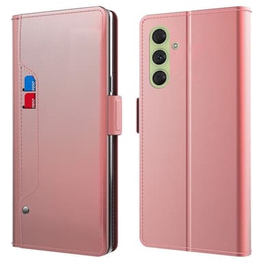 SKALO Samsung S24 Kortinhaltijan peililompakko - Ruusukulta