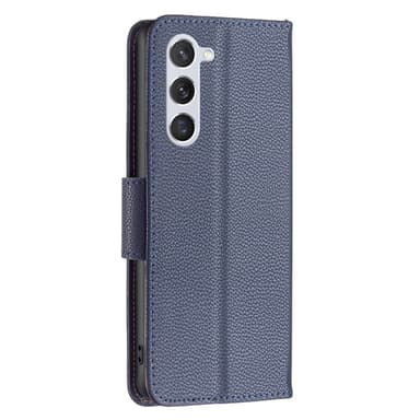 SKALO Samsung S24 Litchi Lompakkokotelo - Tummansininen