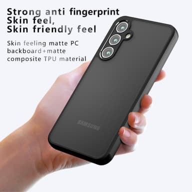 SKALO Samsung S24 Skin-touch hybridikuori - Musta