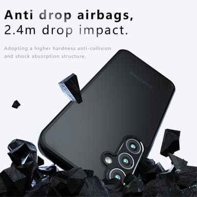 SKALO Samsung S24 Skin-touch hybridikuori - Musta